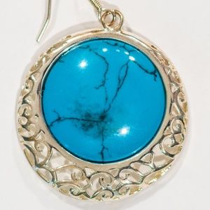 925 Silver Turquoise Earrings....Gorgeous.
